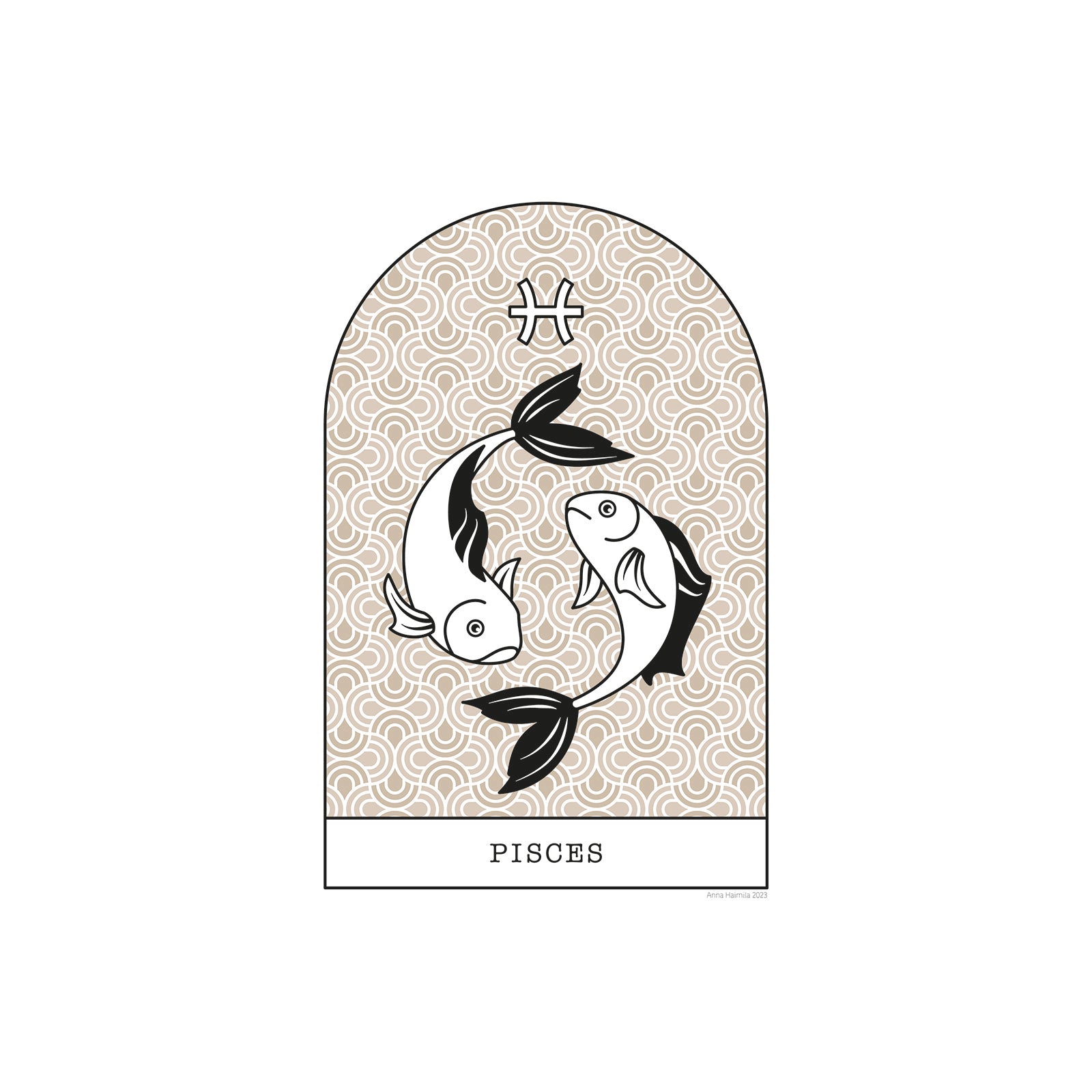 Kalat, Pisces -horoskooppi (beige)