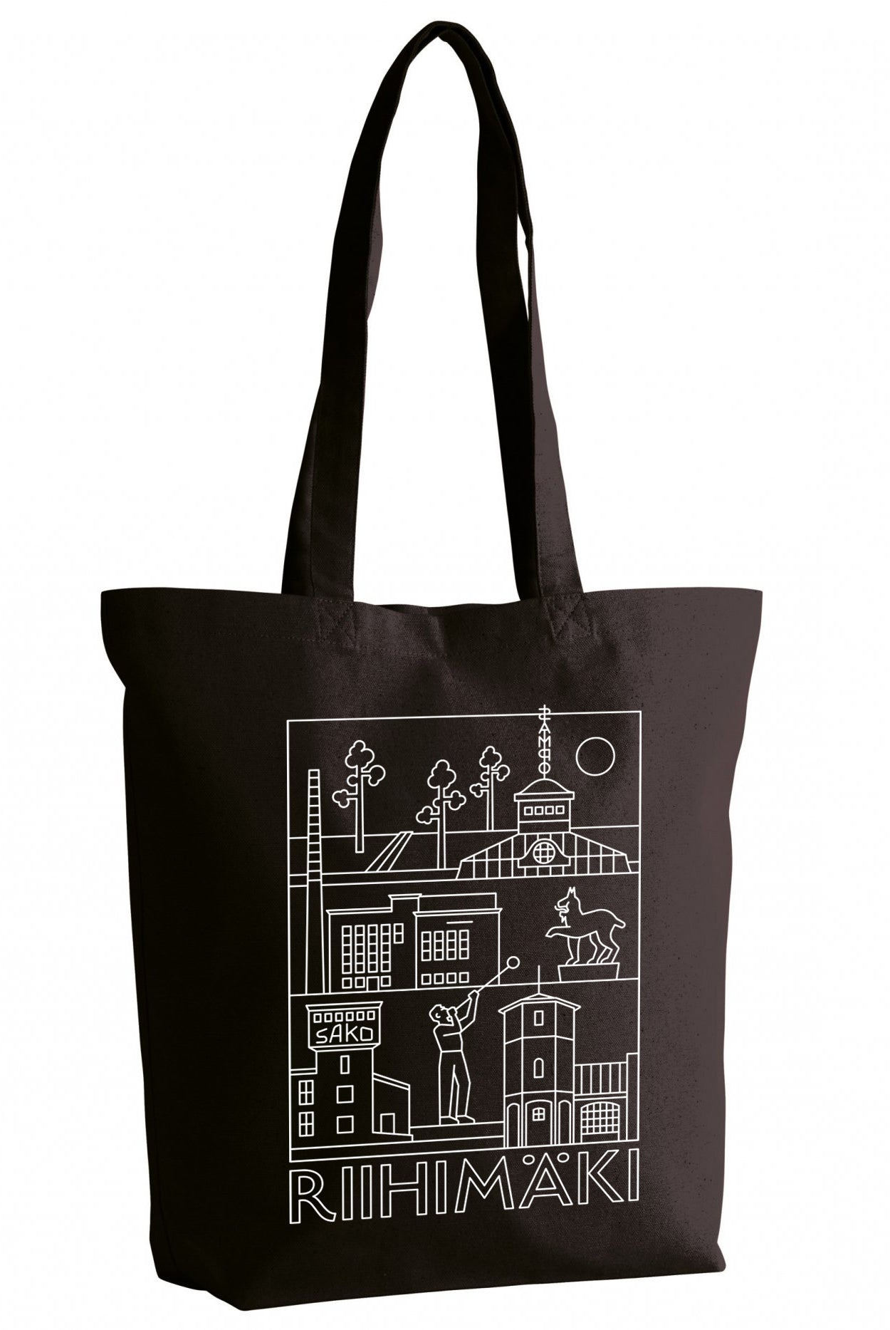 Riihimäki -nähtävyydet kangaskassi