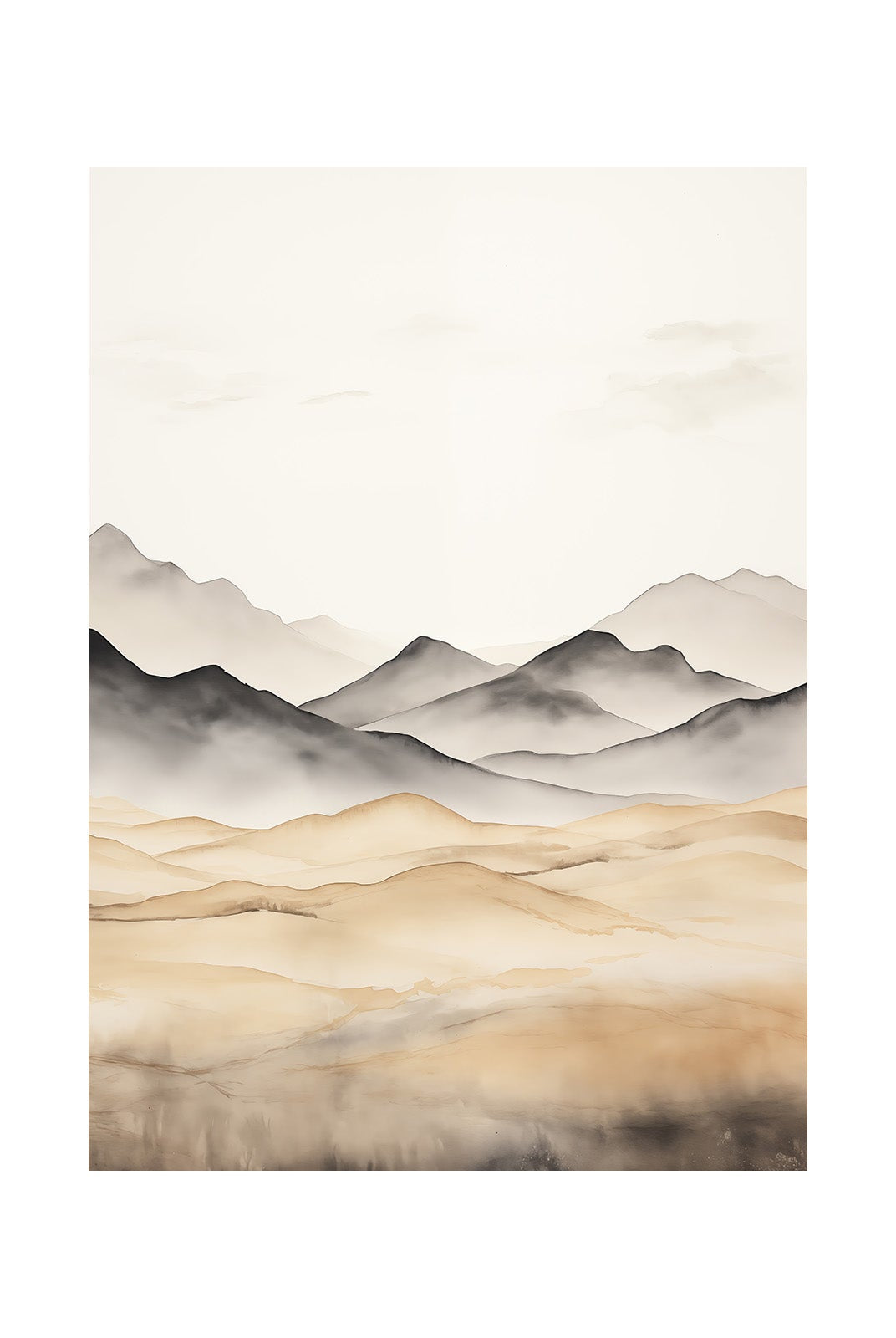 Foggy Farmland at Dawn