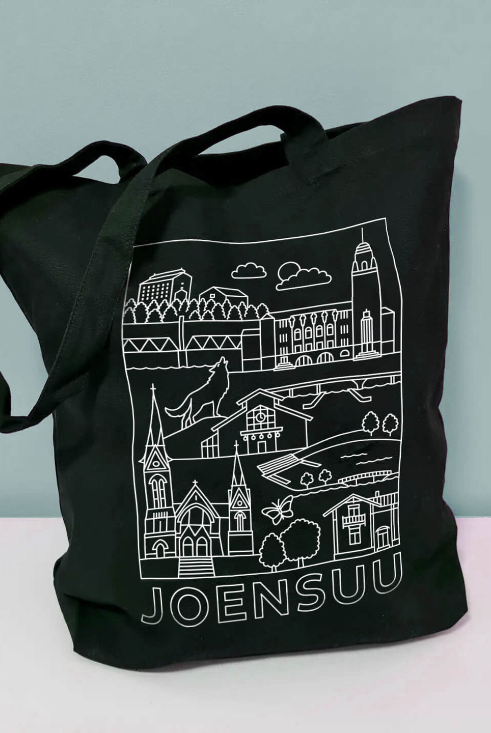 Joensuu -nähtävyydet kangaskassi