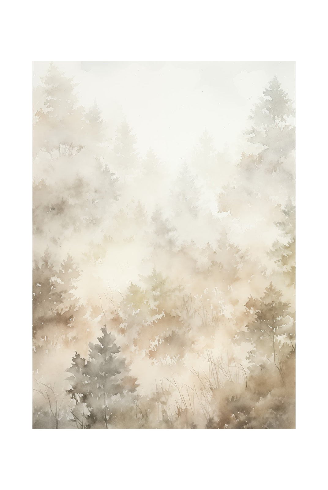 Veiled Forest in Violet Dusk