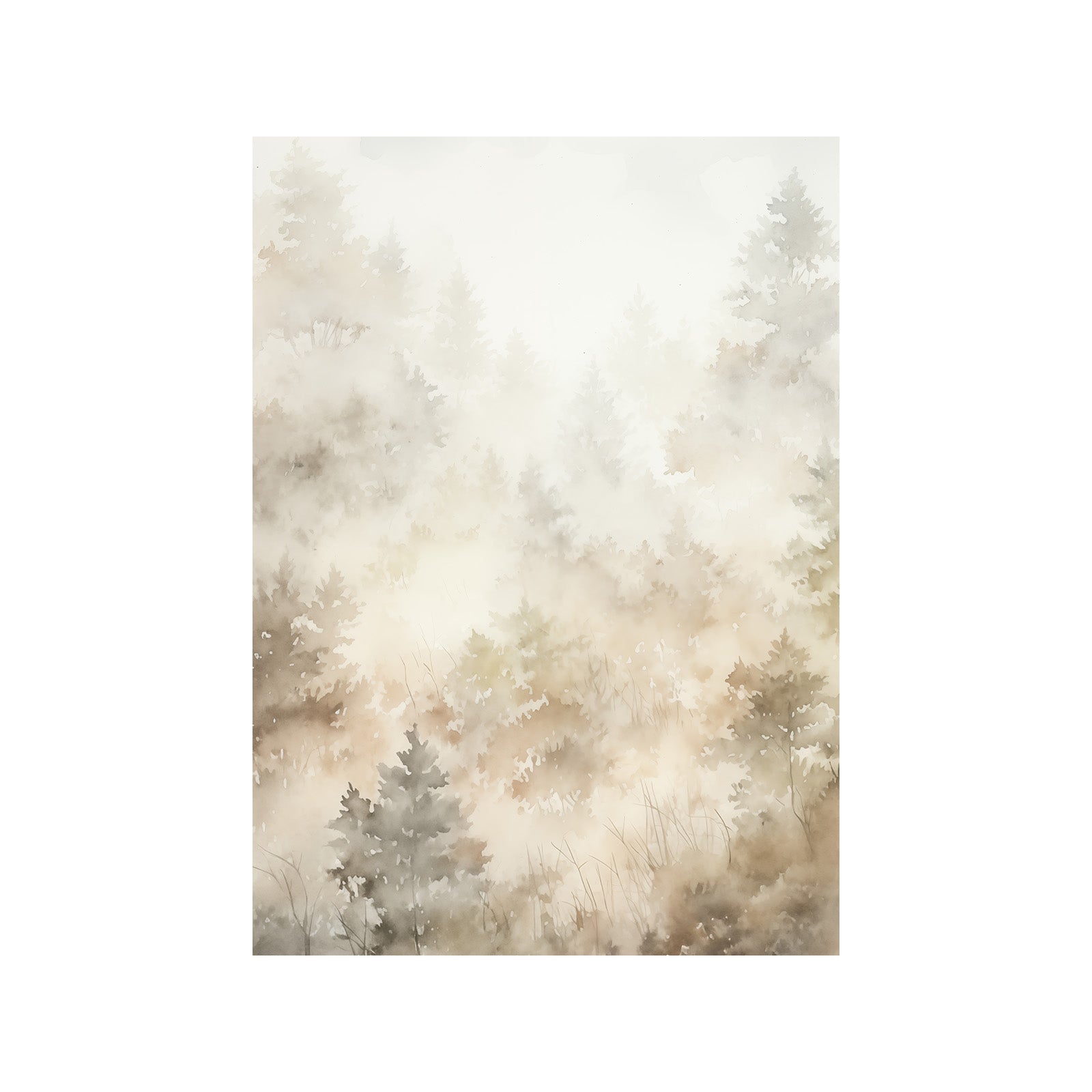 Veiled Forest in Violet Dusk