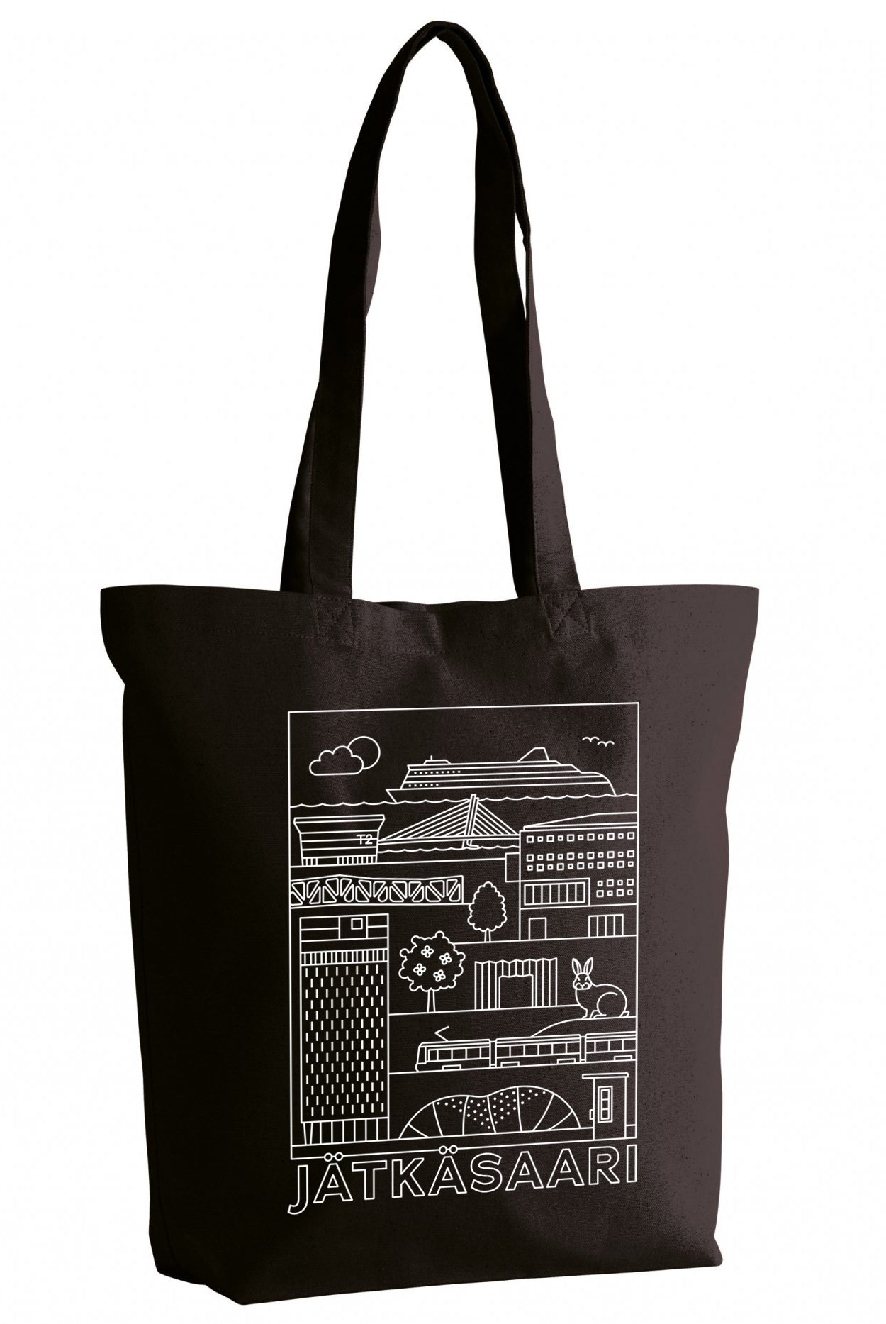 Jätkäsaari -nähtävyydet kangaskassi