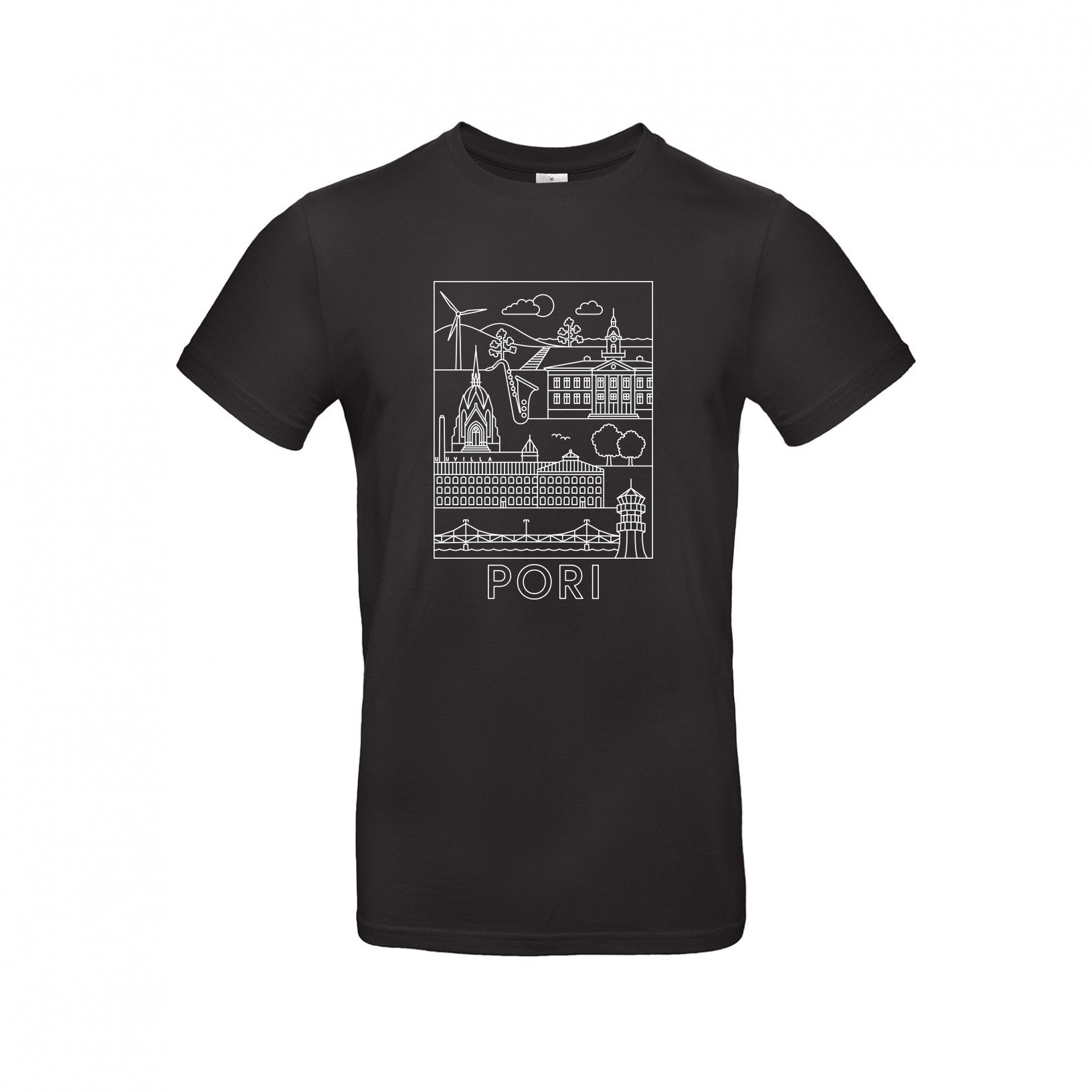 Pori -nähtävyydet t-paita
