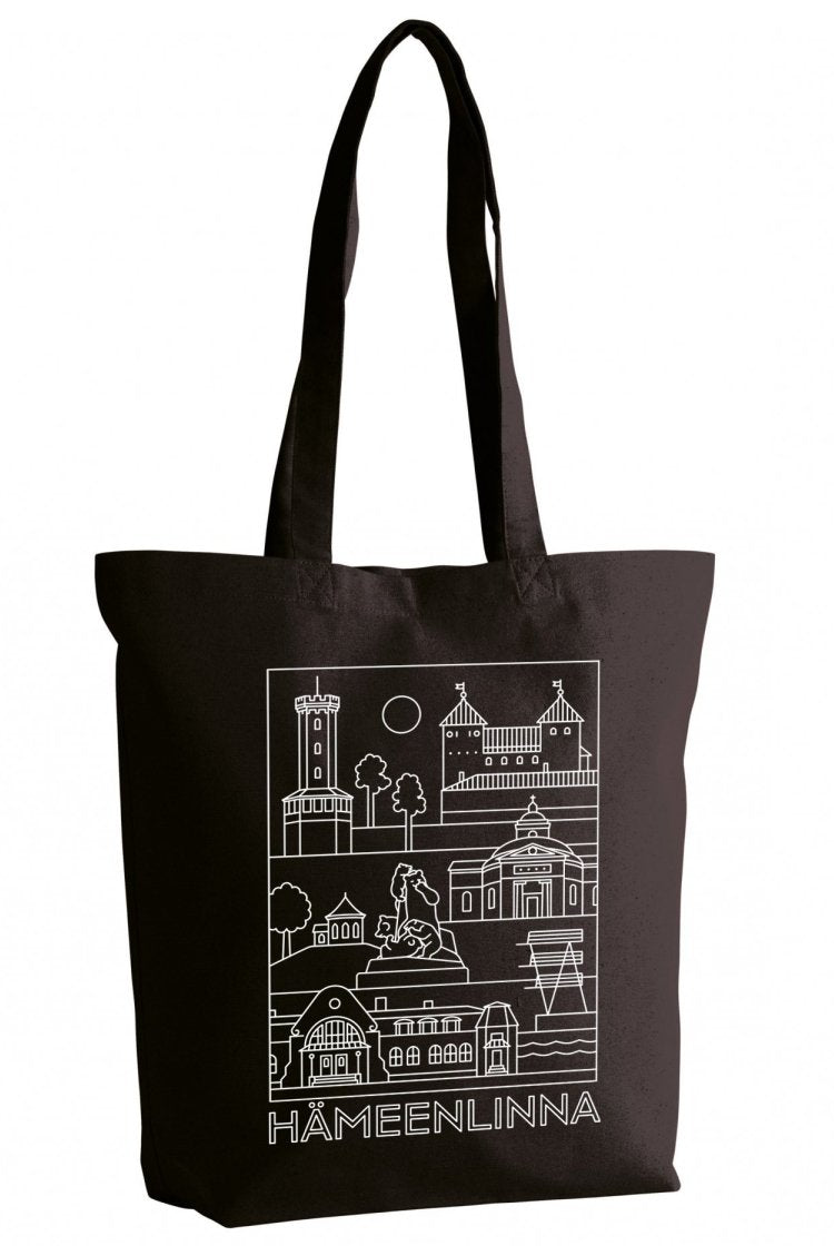 Hämeenlinna -nähtävyydet kangaskassi