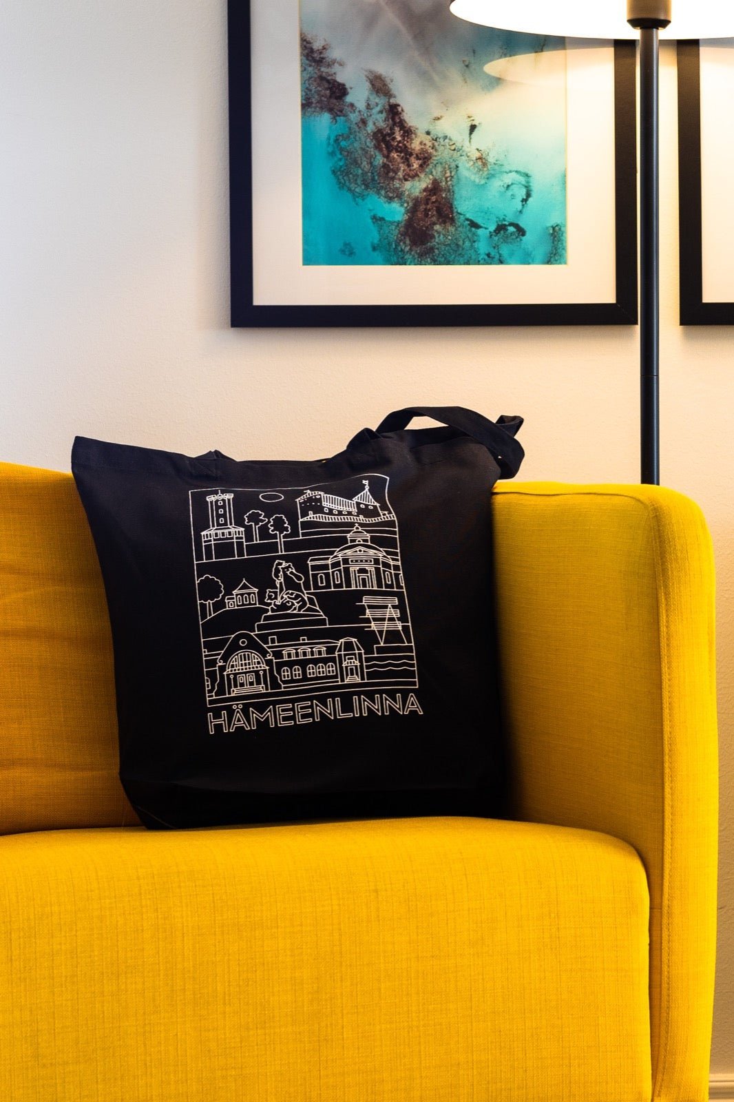 Hämeenlinna -nähtävyydet kangaskassi