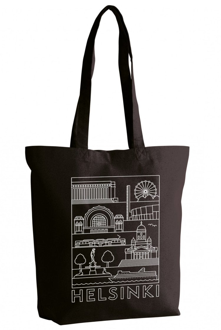 Helsinki -nähtävyydet kangaskassi