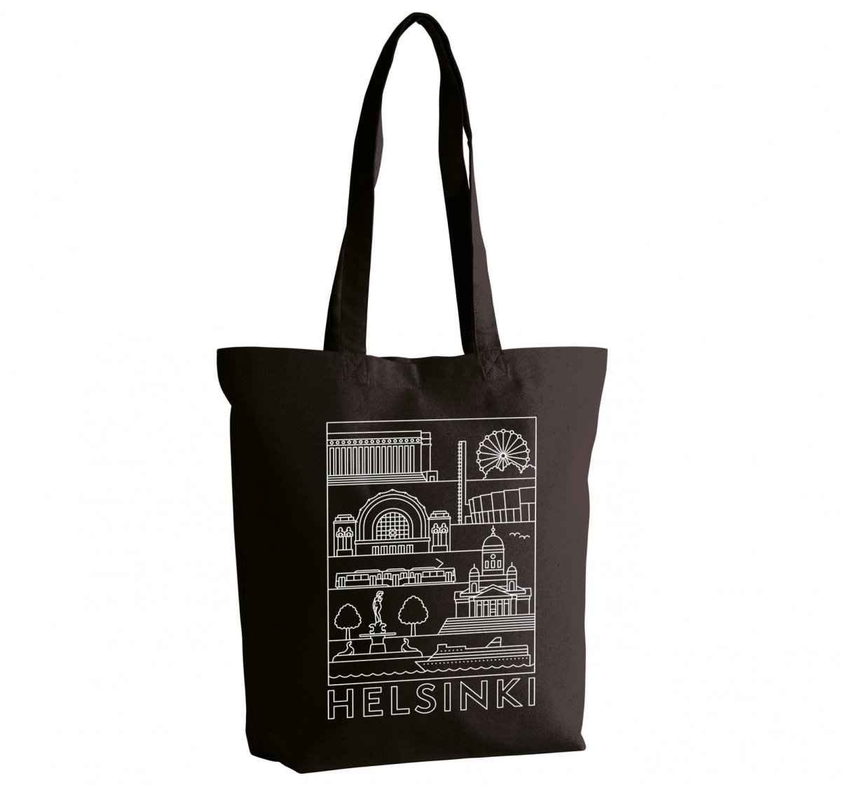 Helsinki -nähtävyydet kangaskassi