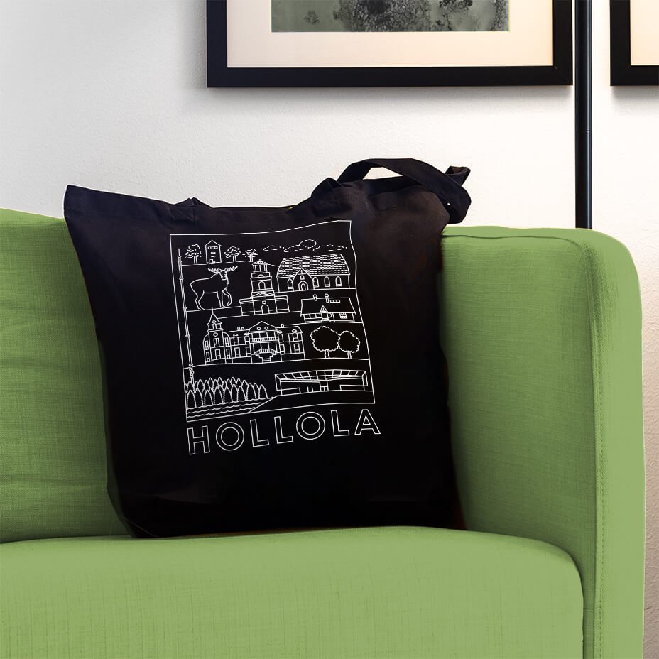 Hollola -nähtävyydet kangaskassi