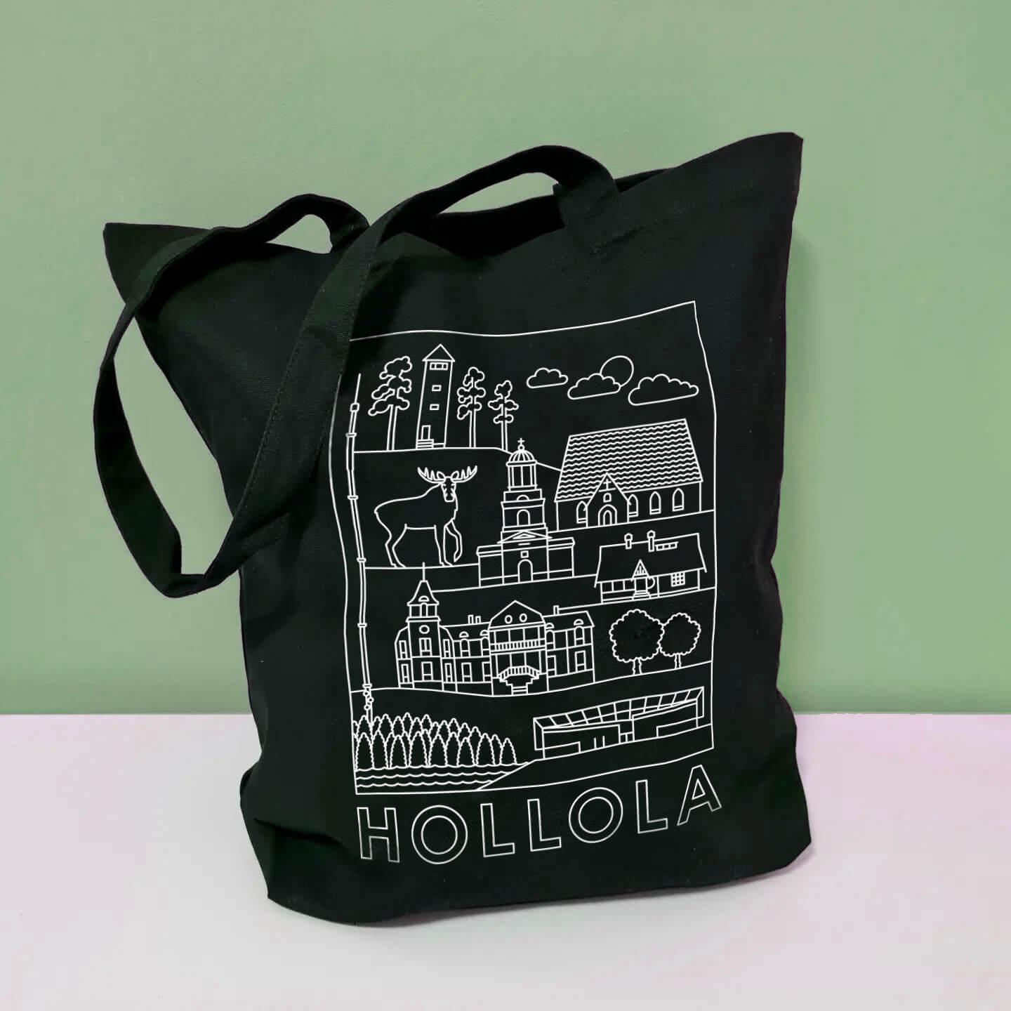 Hollola -nähtävyydet kangaskassi