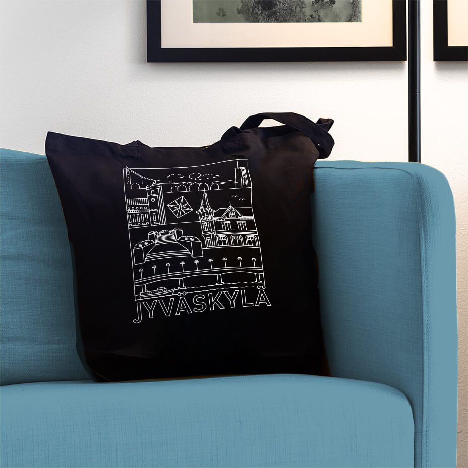 Jyväskylä -nähtävyydet kangaskassi