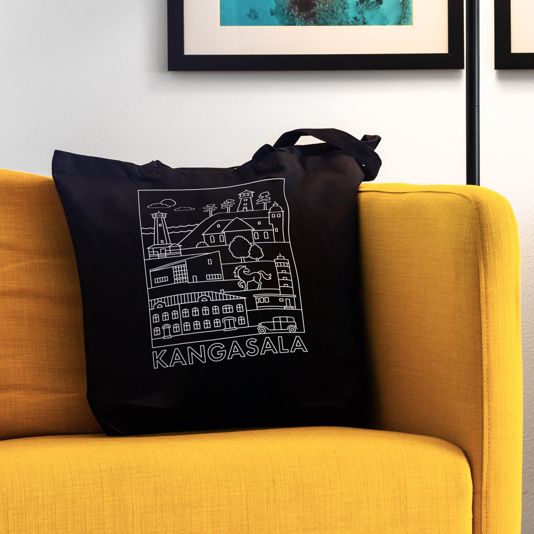 Kangasala -nähtävyydet kangaskassi