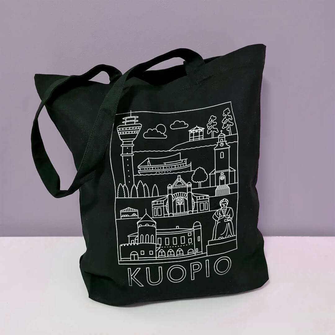 Kuopio -nähtävyydet kangaskassi