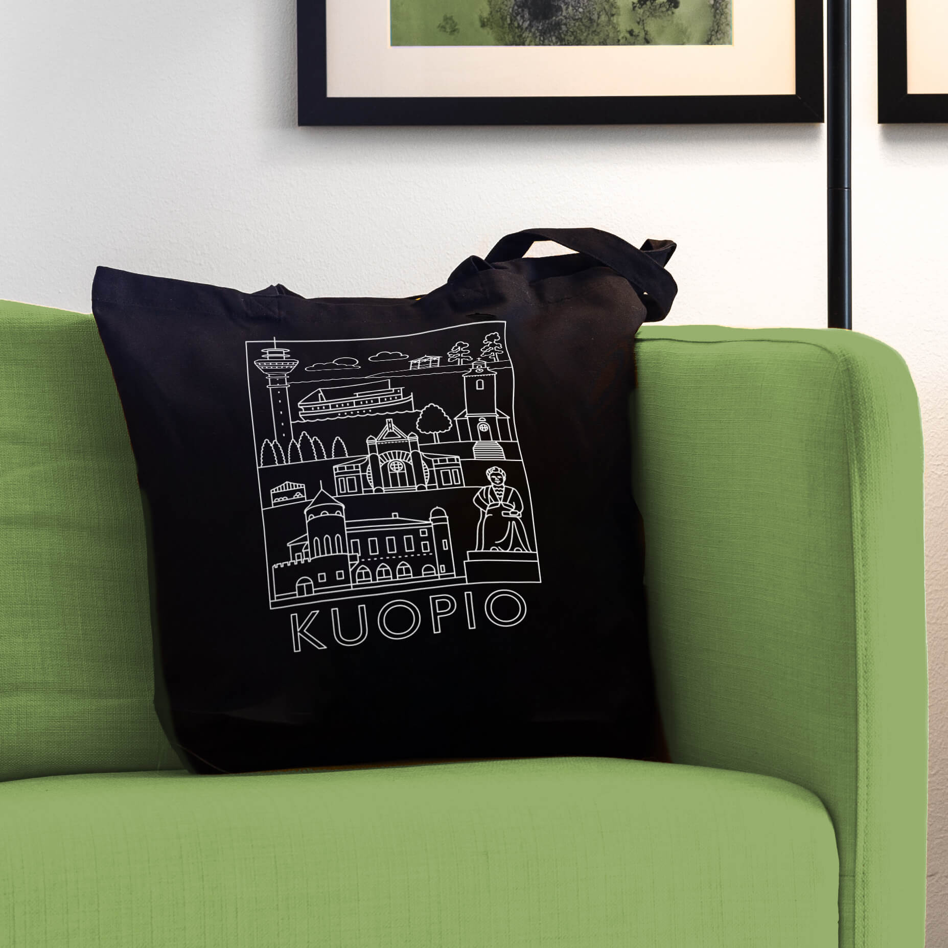 Kuopio -nähtävyydet kangaskassi