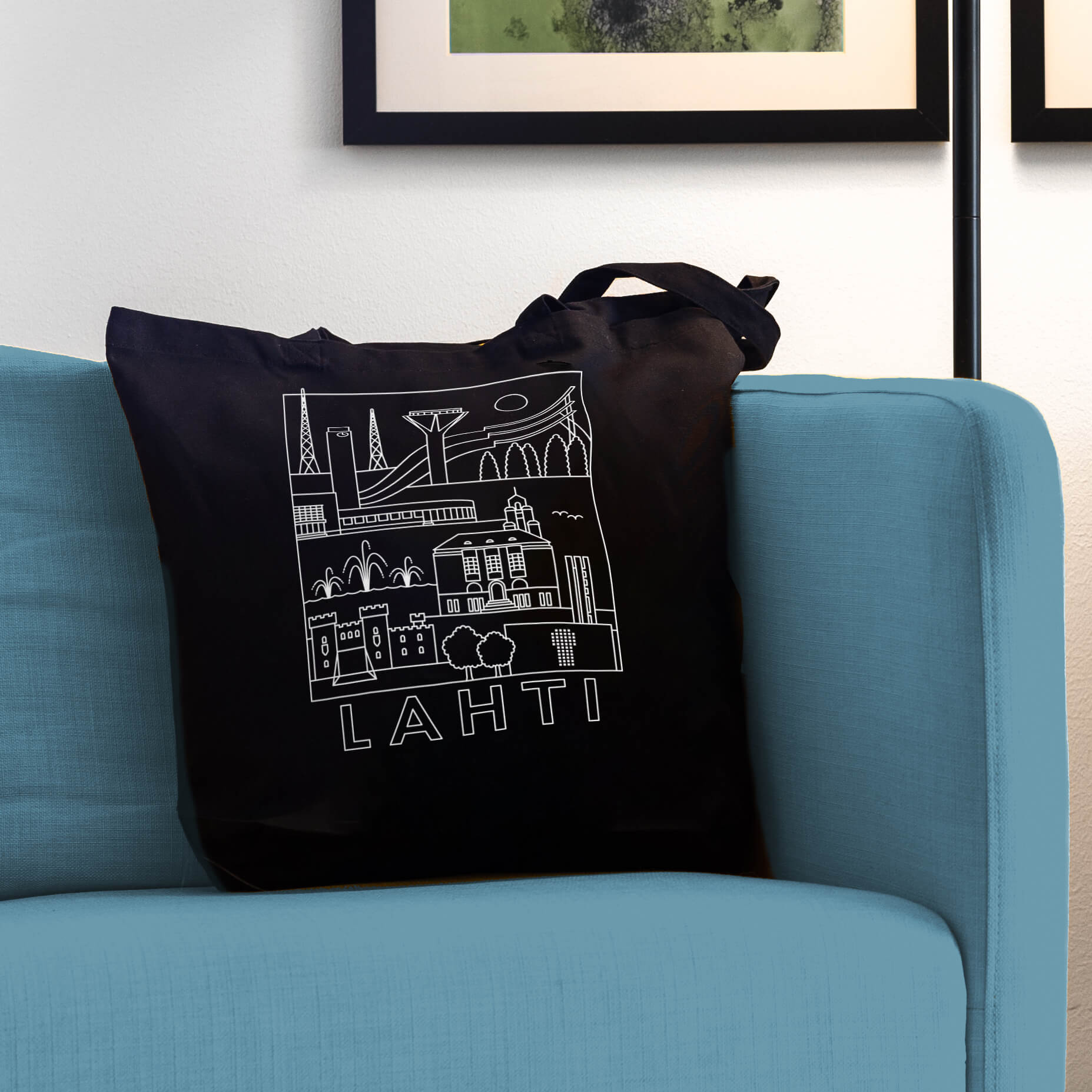 Lahti -nähtävyydet kangaskassi