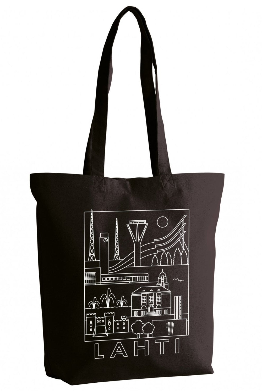 Lahti -nähtävyydet kangaskassi