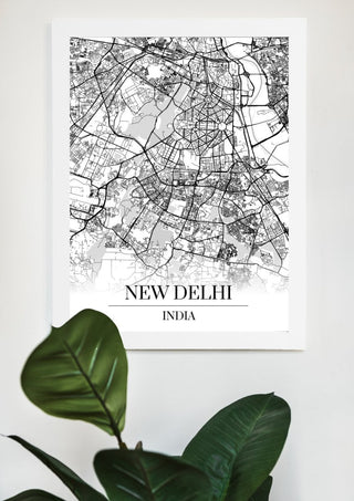 New Delhi Kartta - Nensa