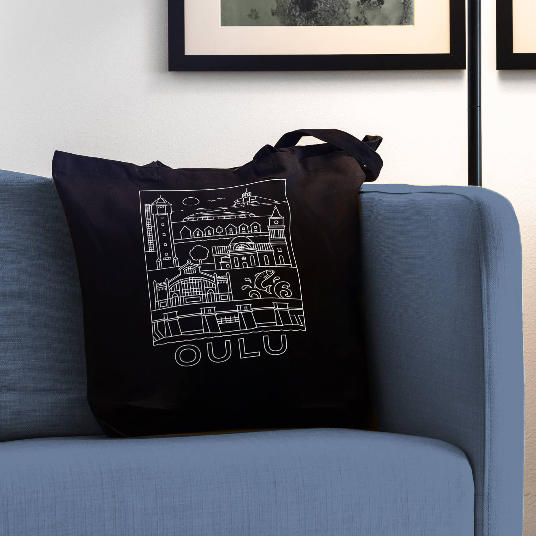 Oulu -nähtävyydet kangaskassi