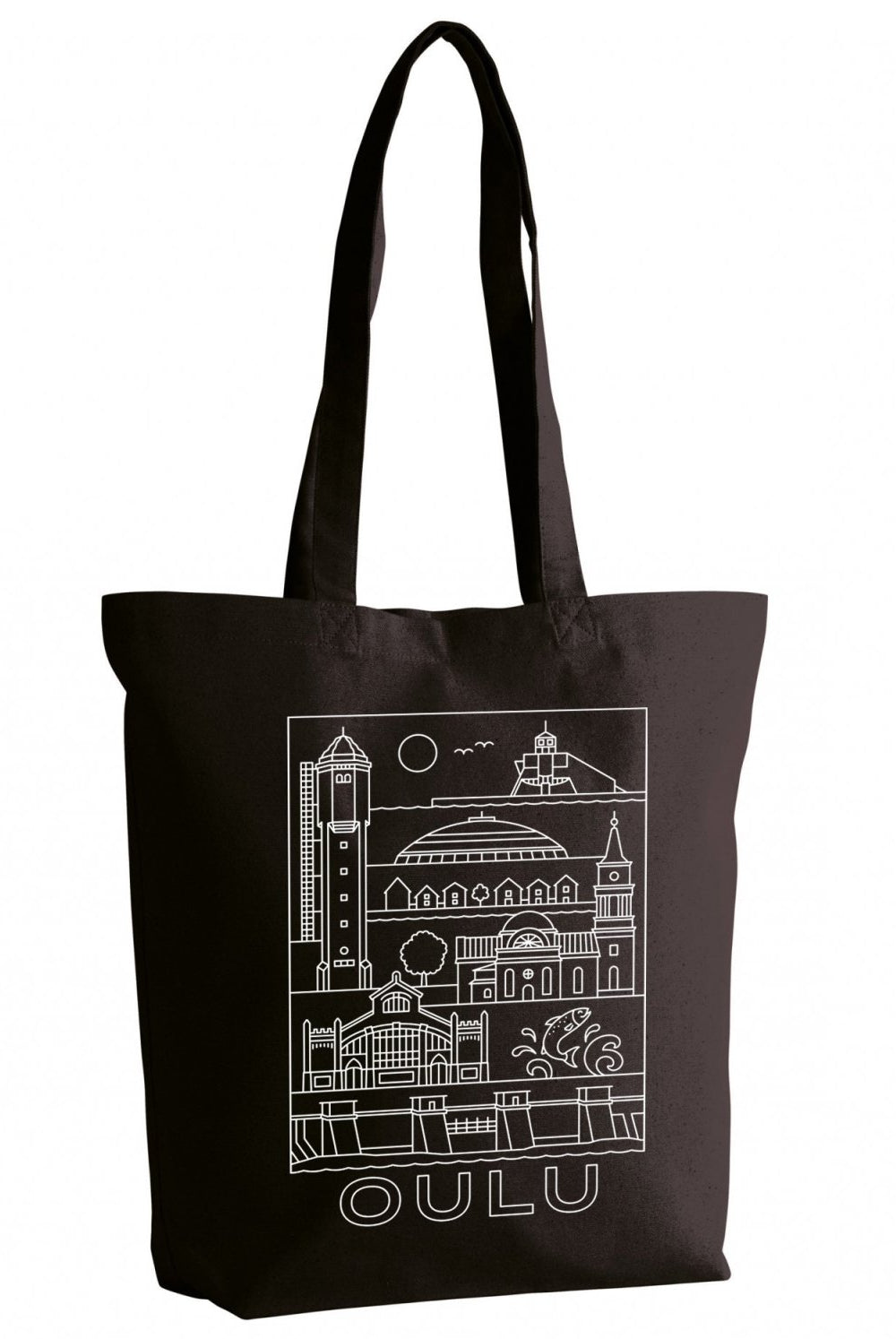 Oulu -nähtävyydet kangaskassi