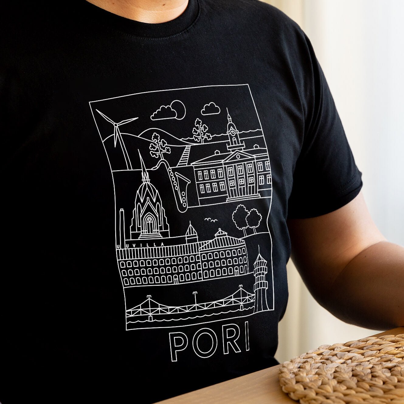 Pori -nähtävyydet t-paita