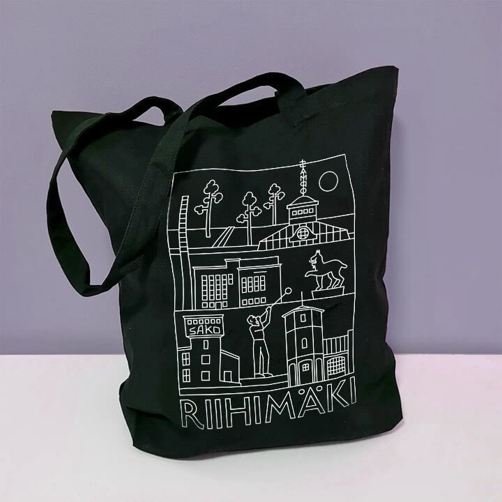 Riihimäki -nähtävyydet kangaskassi