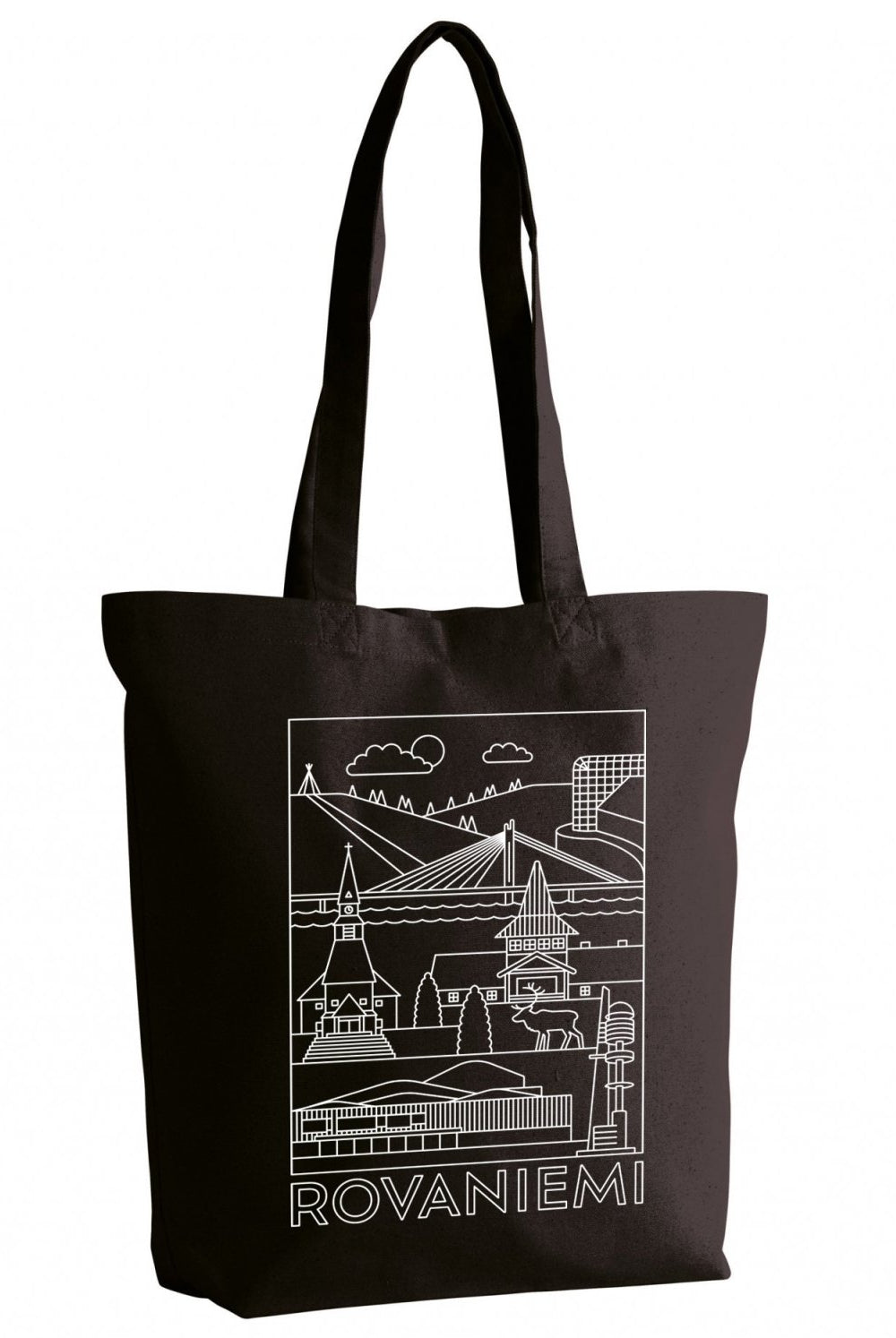 Rovaniemi -nähtävyydet kangaskassi