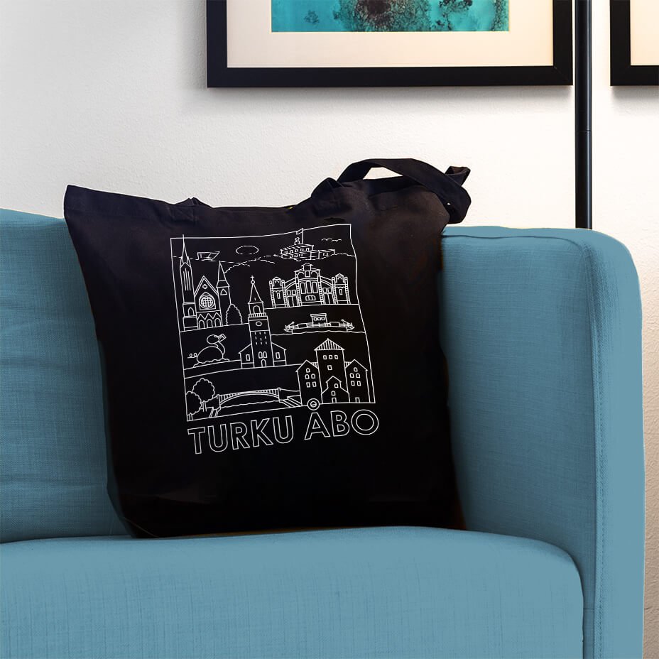 Turku -nähtävyydet kangaskassi