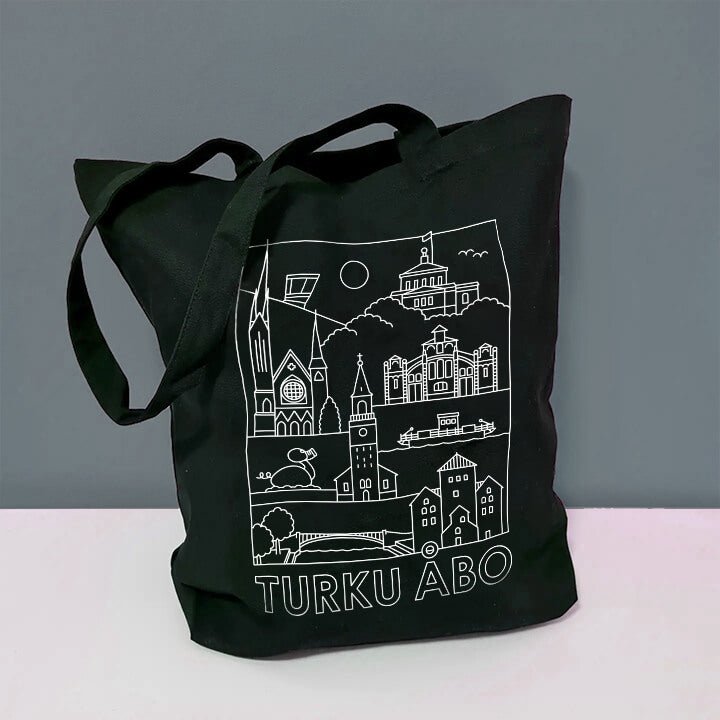 Turku -nähtävyydet kangaskassi