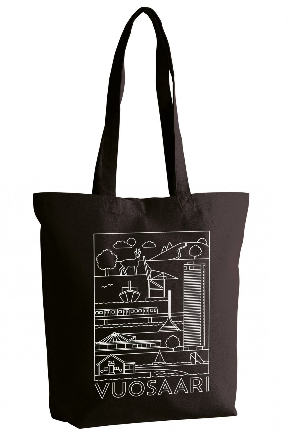 Vuosaari -nähtävyydet kangaskassi