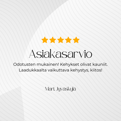 Valokuvasta taulu kokemuksia