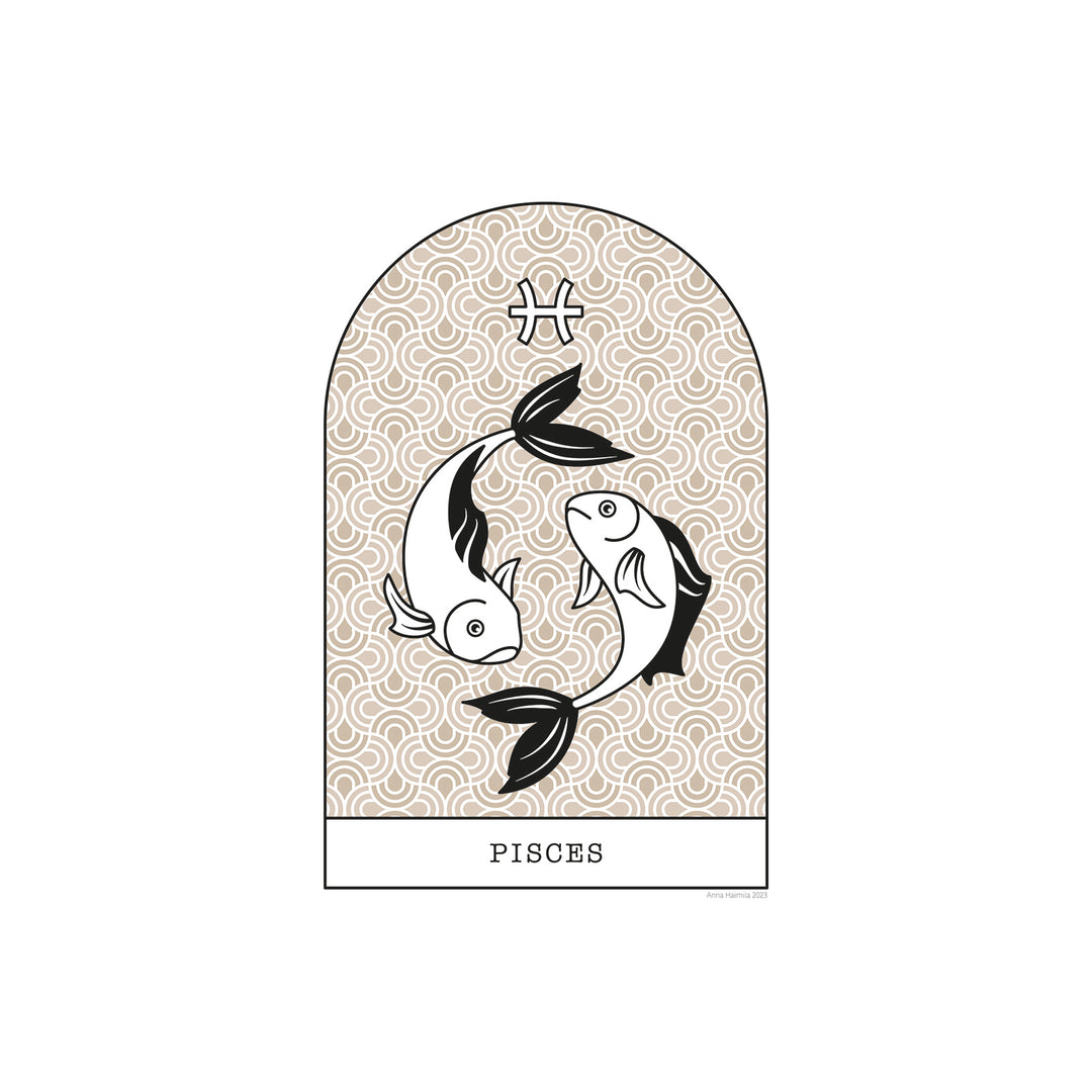 Kalat, Pisces -horoskooppi (beige)