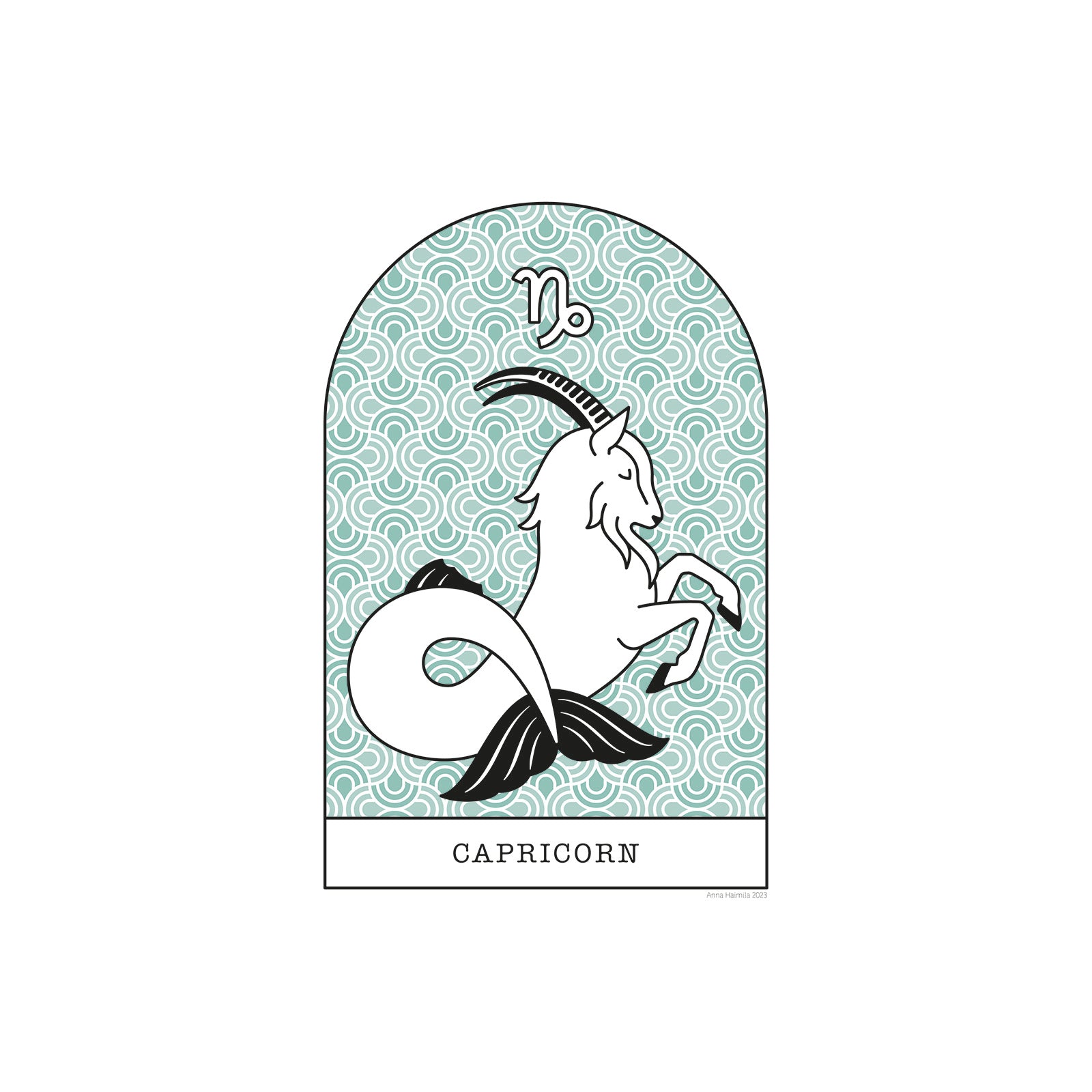 Kauris, Capricorn -horoskooppi (merenvihreä)