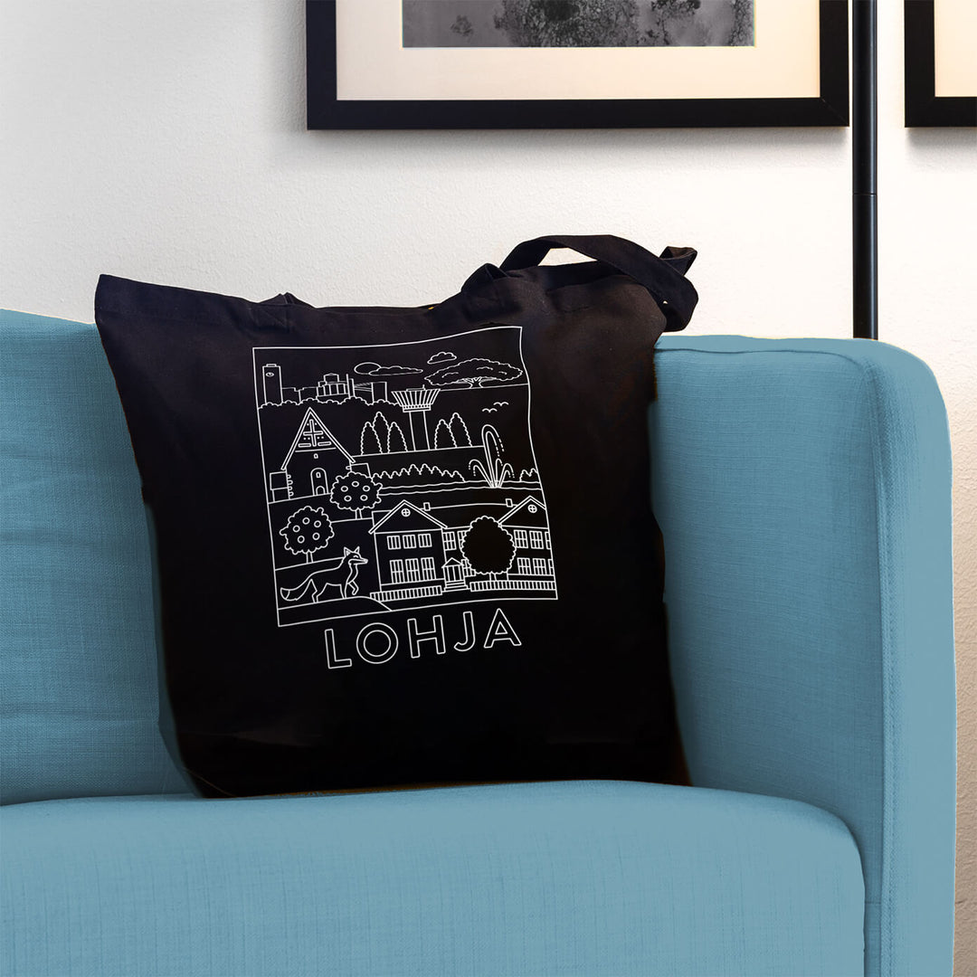 Lohja -nähtävyydet kangaskassi