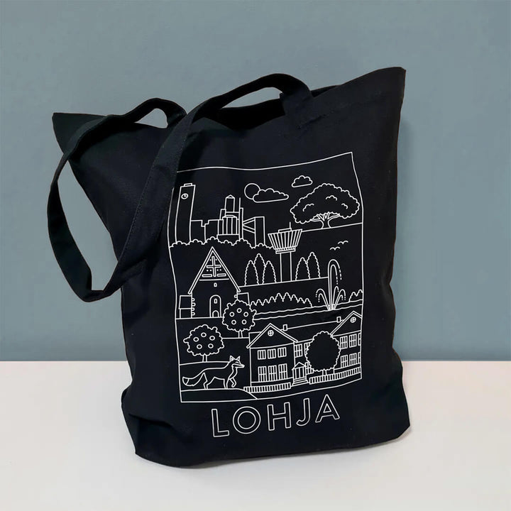Lohja -nähtävyydet kangaskassi