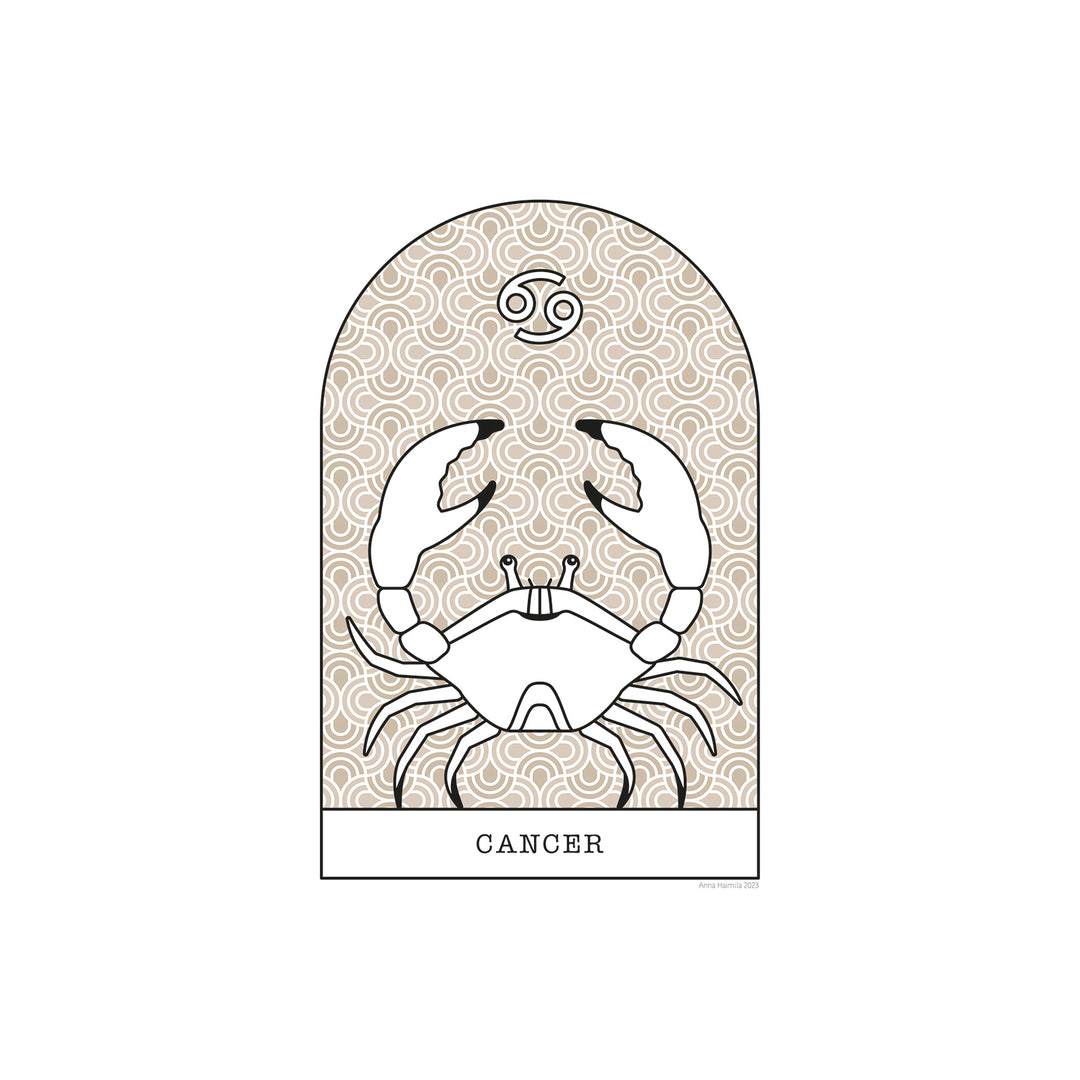 Rapu, Cancer -horoskooppi (beige)
