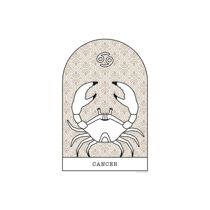 Rapu, Cancer -horoskooppi (beige)