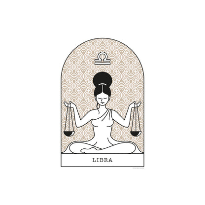 Vaaka, Libra -horoskooppi (beige)