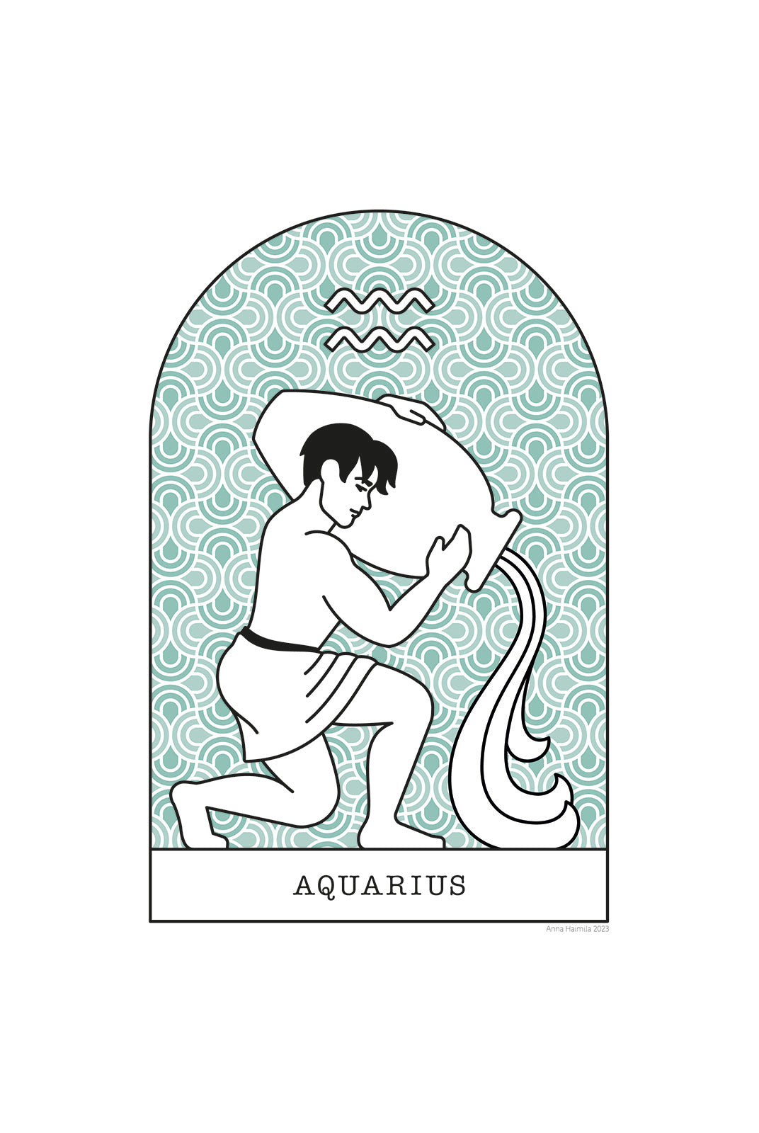 Vesimies, Aquarius -horoskooppi (merenvihreä)