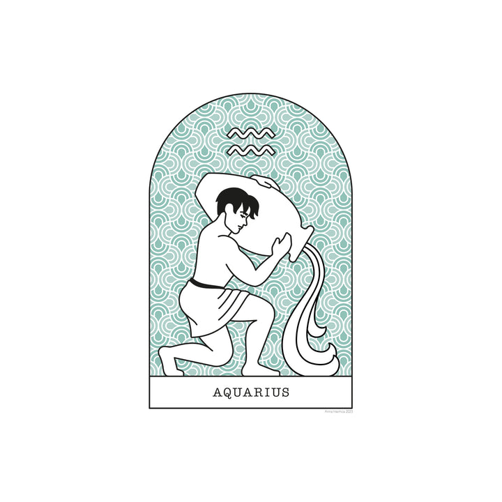 Vesimies, Aquarius -horoskooppi (merenvihreä)
