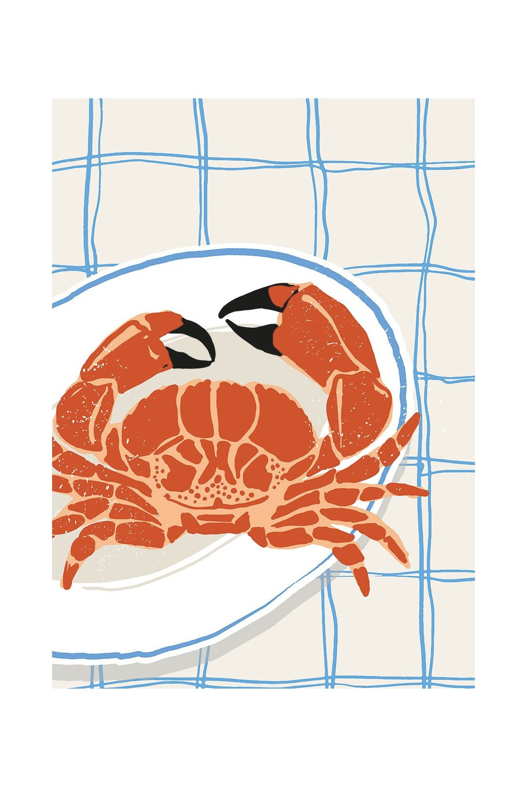 Crab on Blue