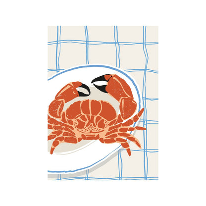 Crab on Blue