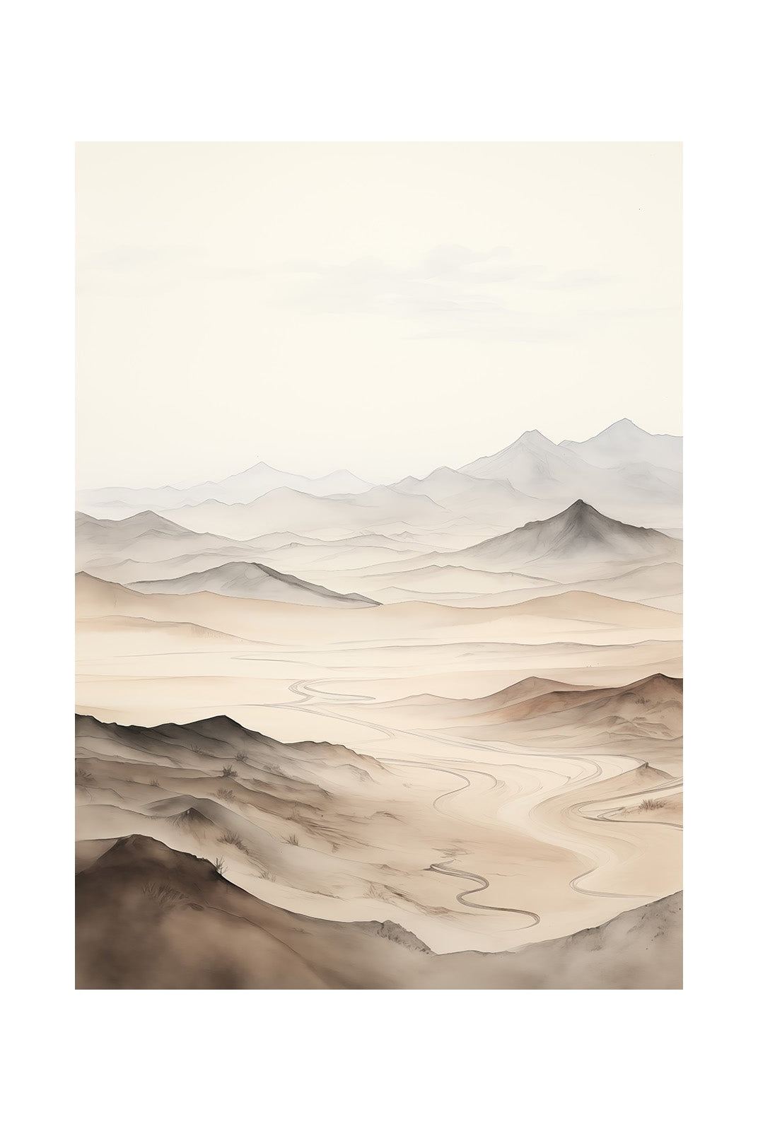 Mystic Mountains in Muted Colors