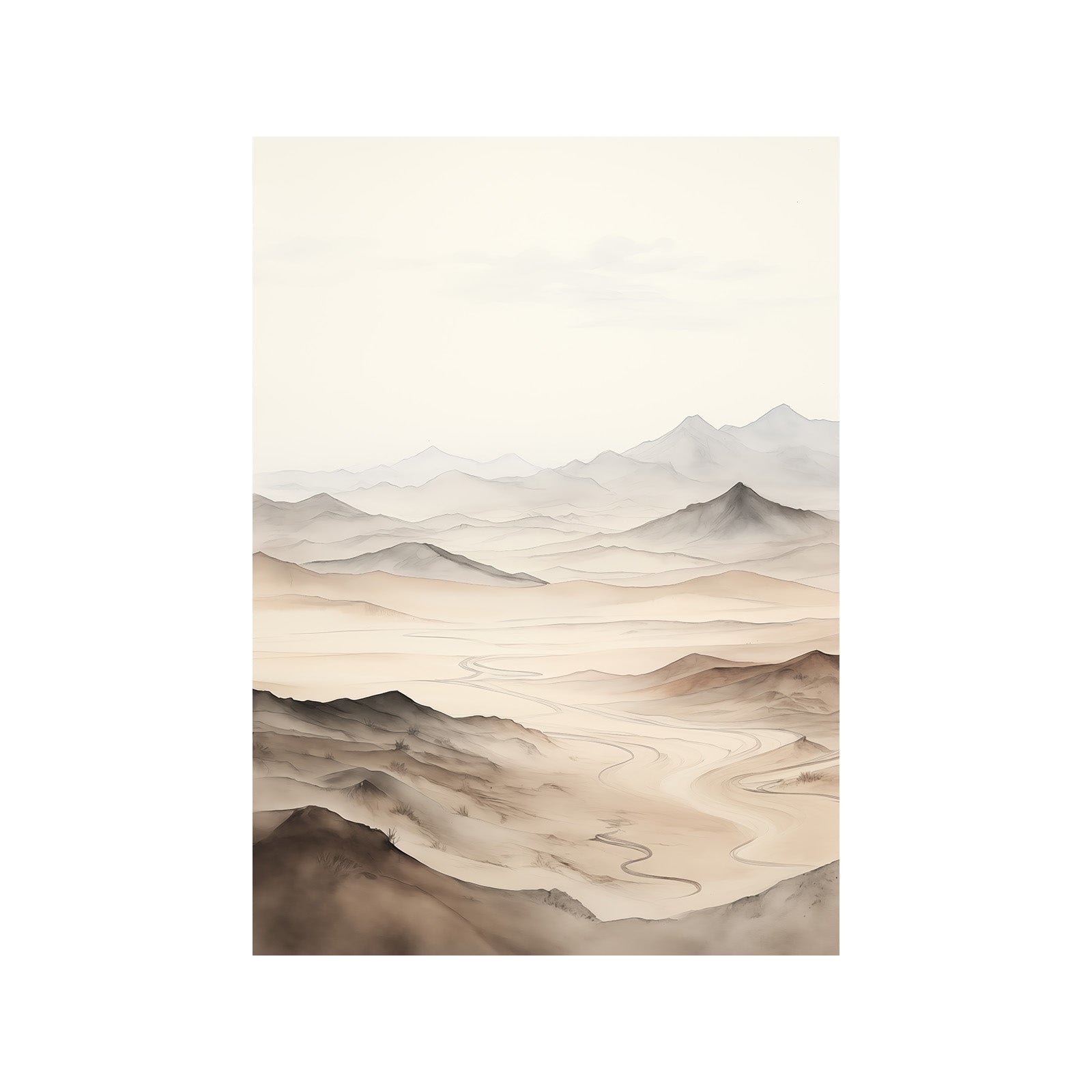 Mystic Mountains in Muted Colors