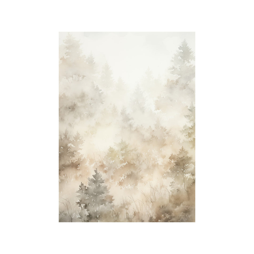 Veiled Forest in Violet Dusk