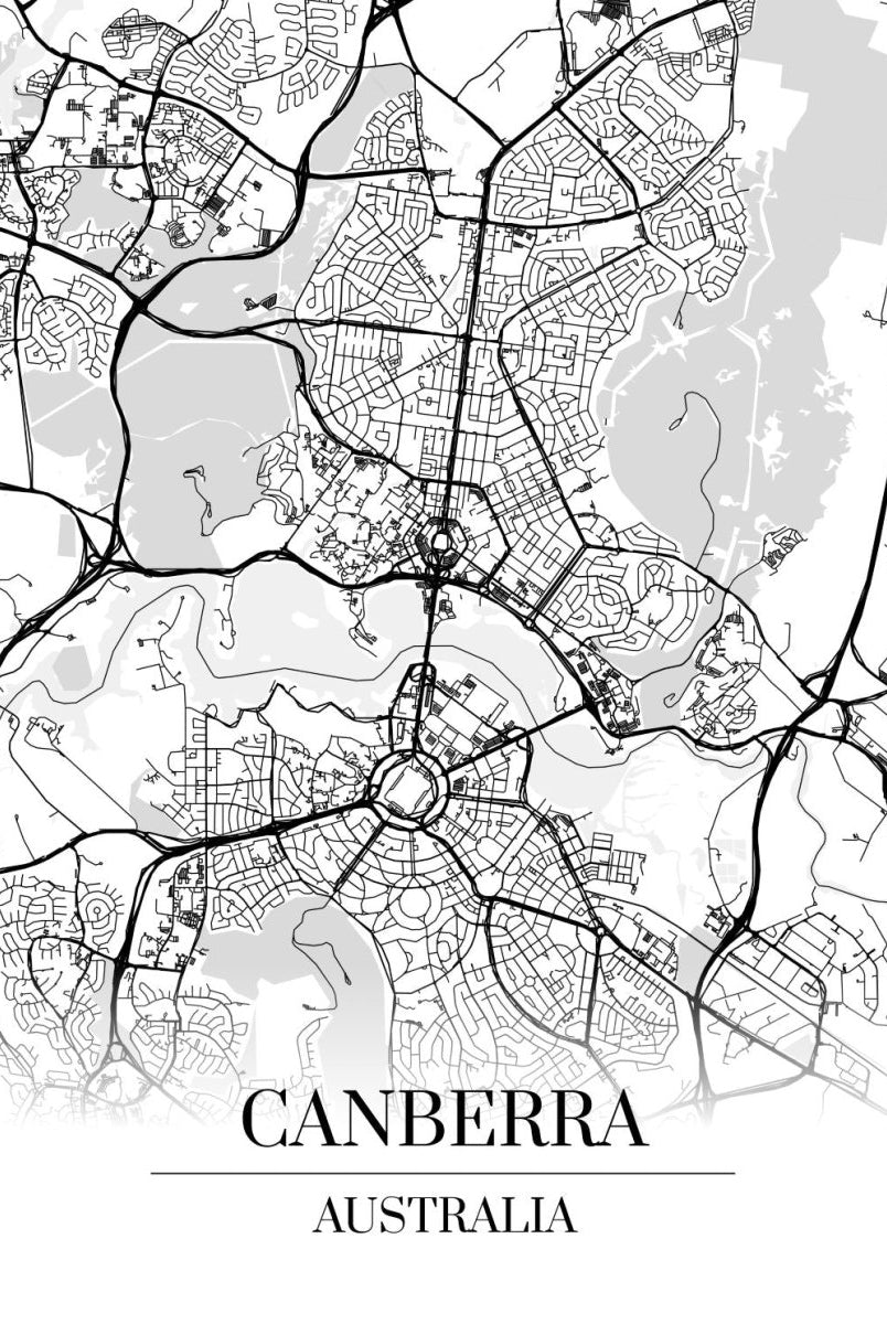 Canberra - Kartta