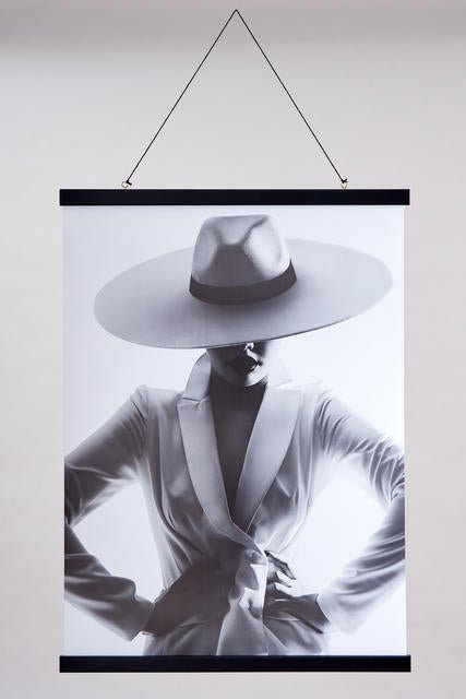 Julistelista / Julisteripustin, musta