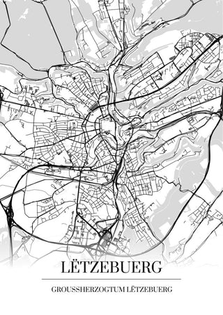 Letzebuerg Kartta - Nensa