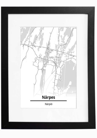 Närpes - Närpiö Kartta - Nensa
