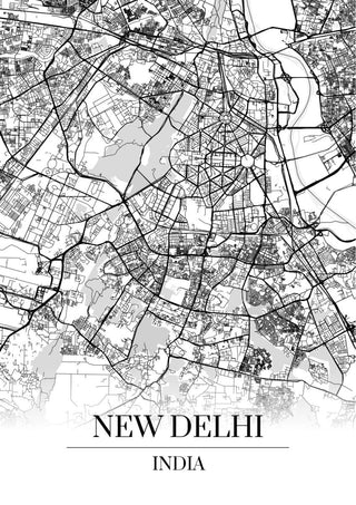 New Delhi Kartta - Nensa