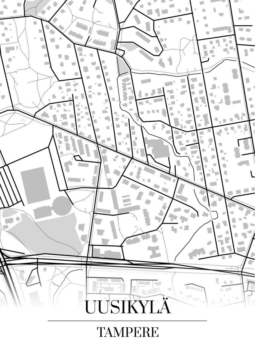 Uusikylä - Kartta